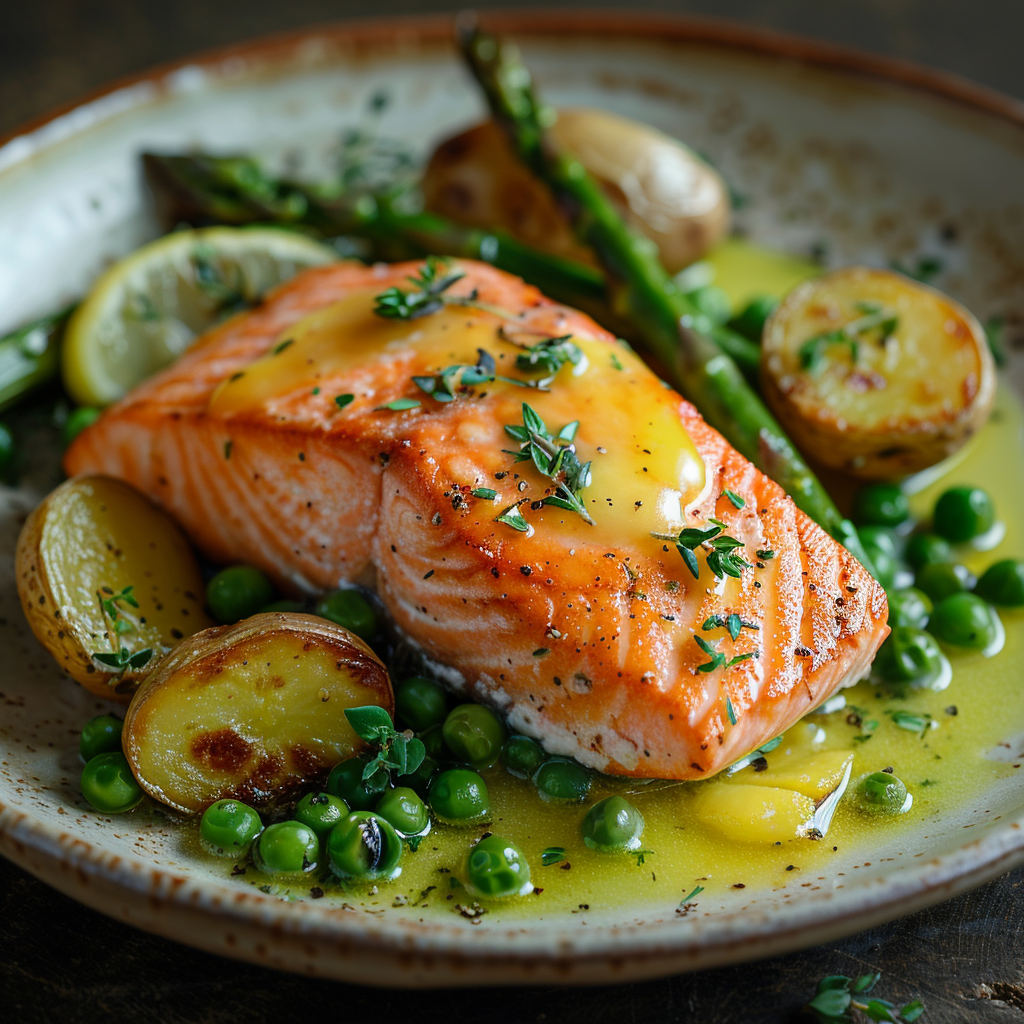 Spring Asparagus Pea Lemon Pasta