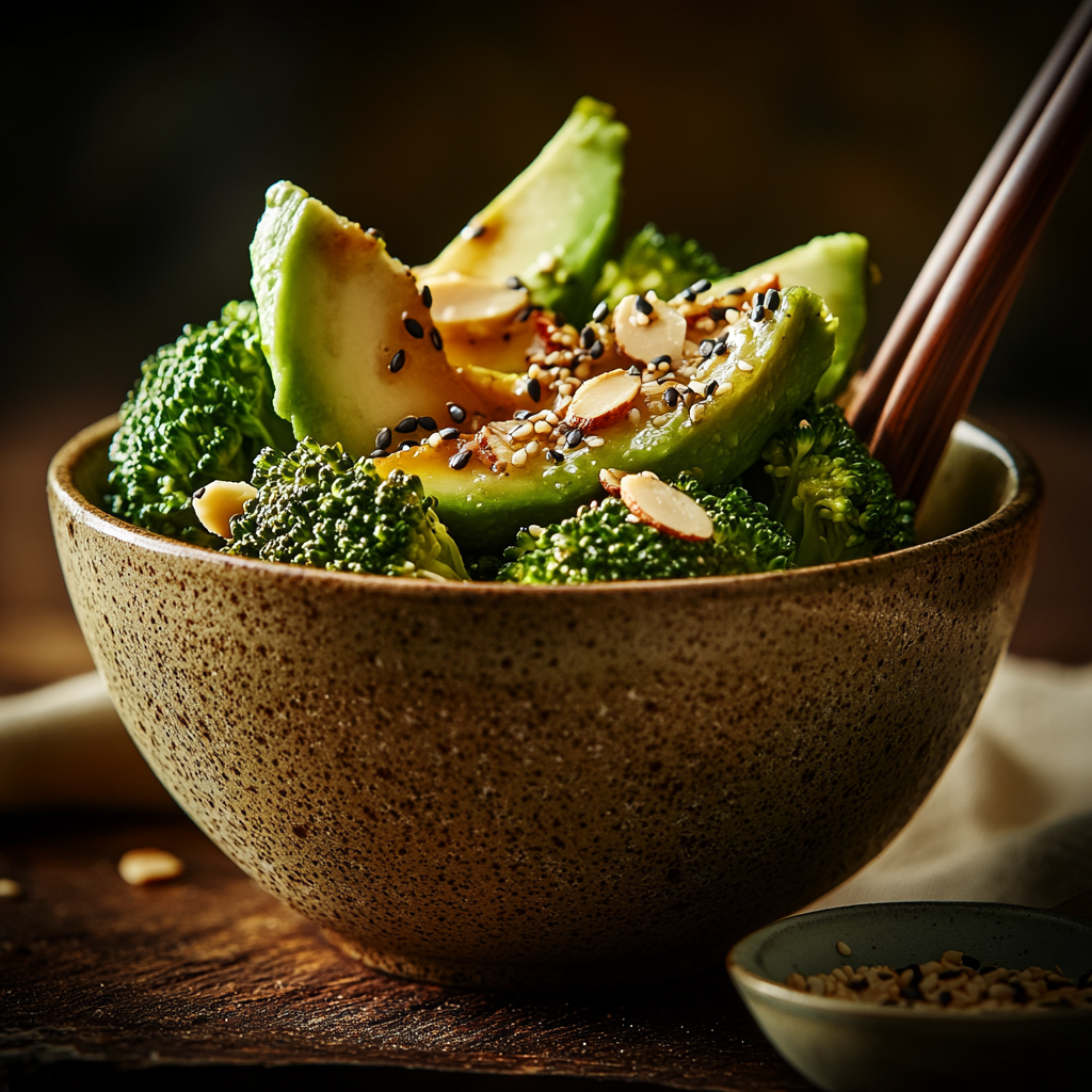 creamy broccoli & avocado salad
