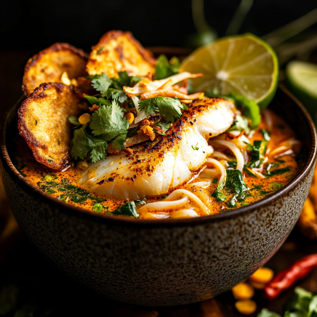 burmese mohinga lemongrass soup