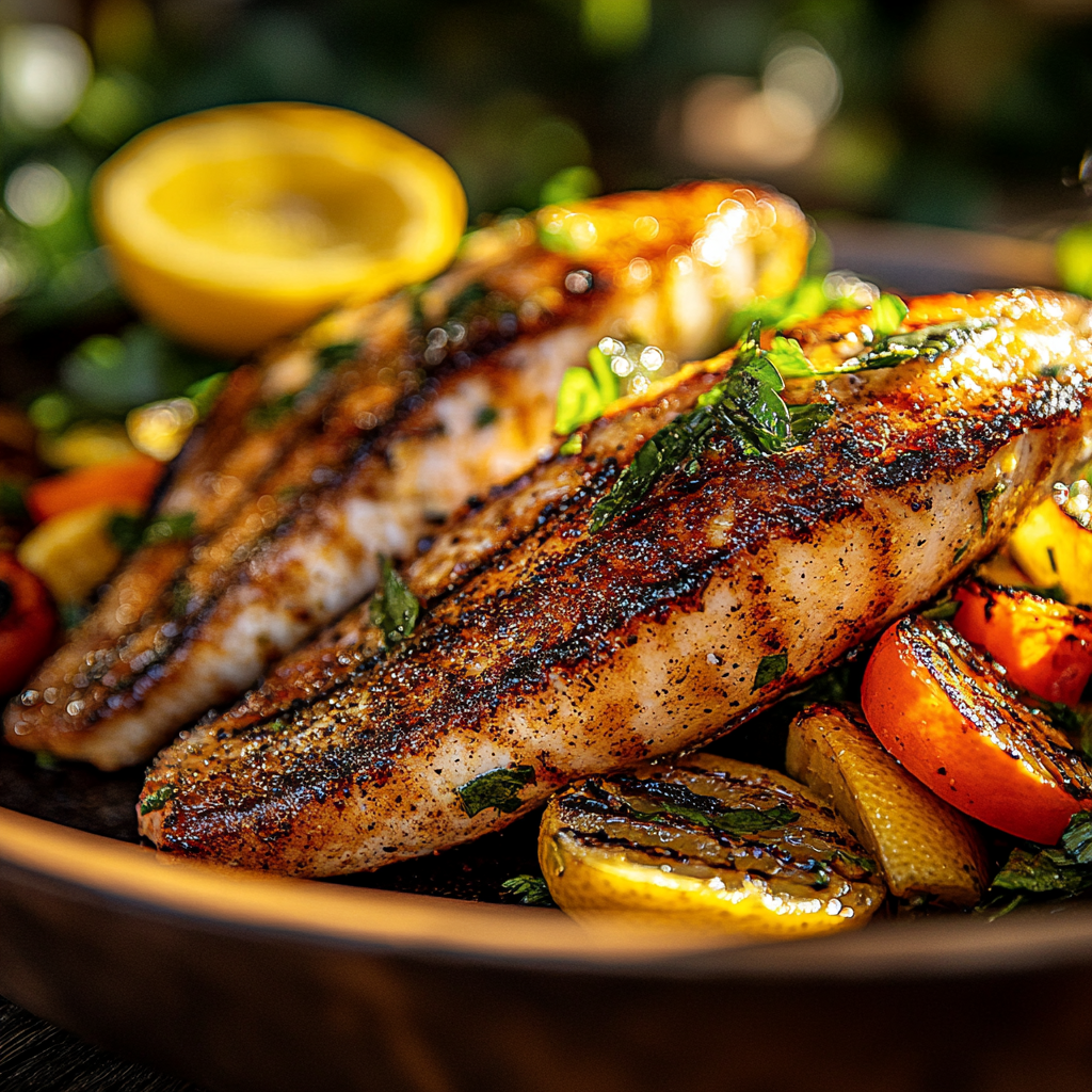 zesty citrus herb grilled snapper