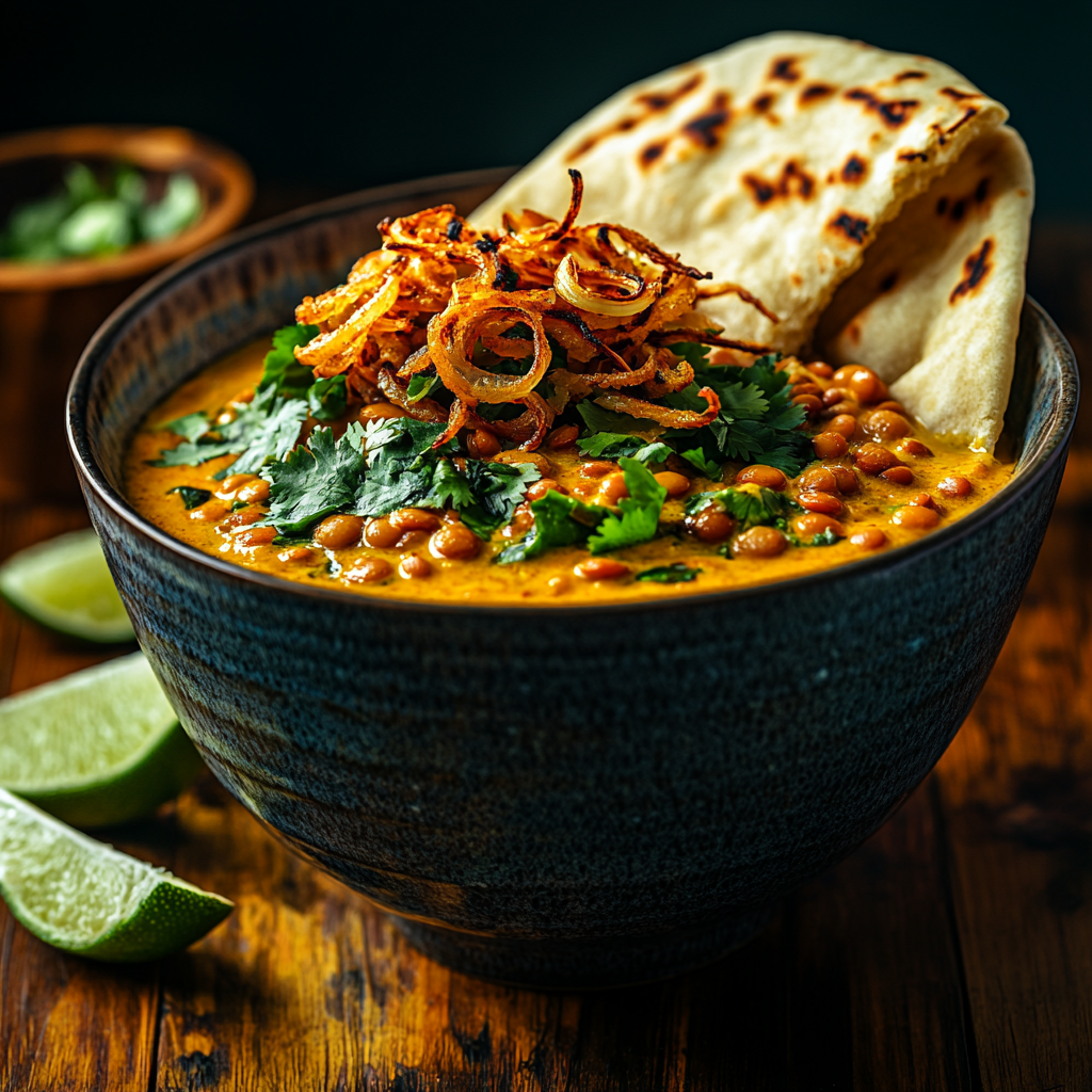 golden coconut curry lentil stew
