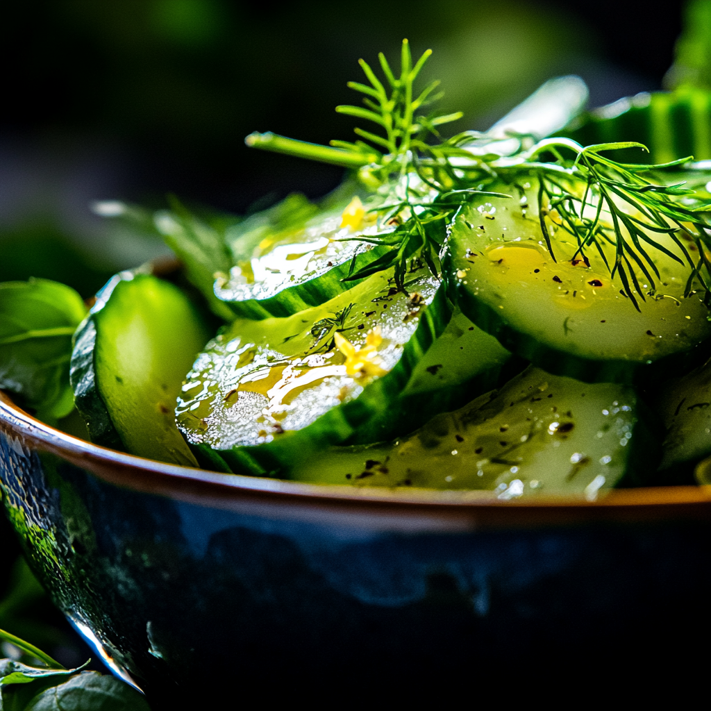 cucumber & dill yogurt salad