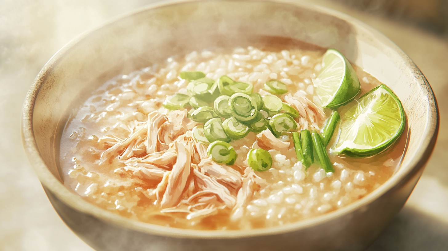 Ginger Chicken Rice Soup