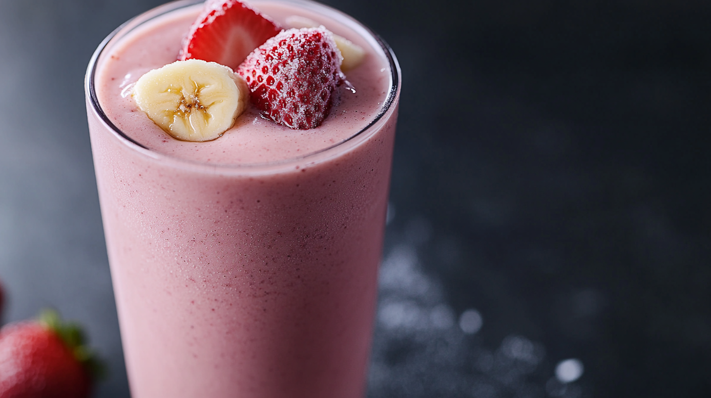 Strawberry Banana Kefir Smoothie