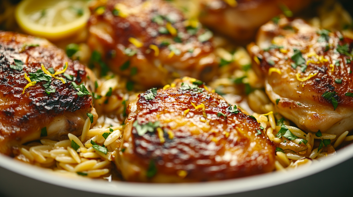 greek lemon chicken & orzo