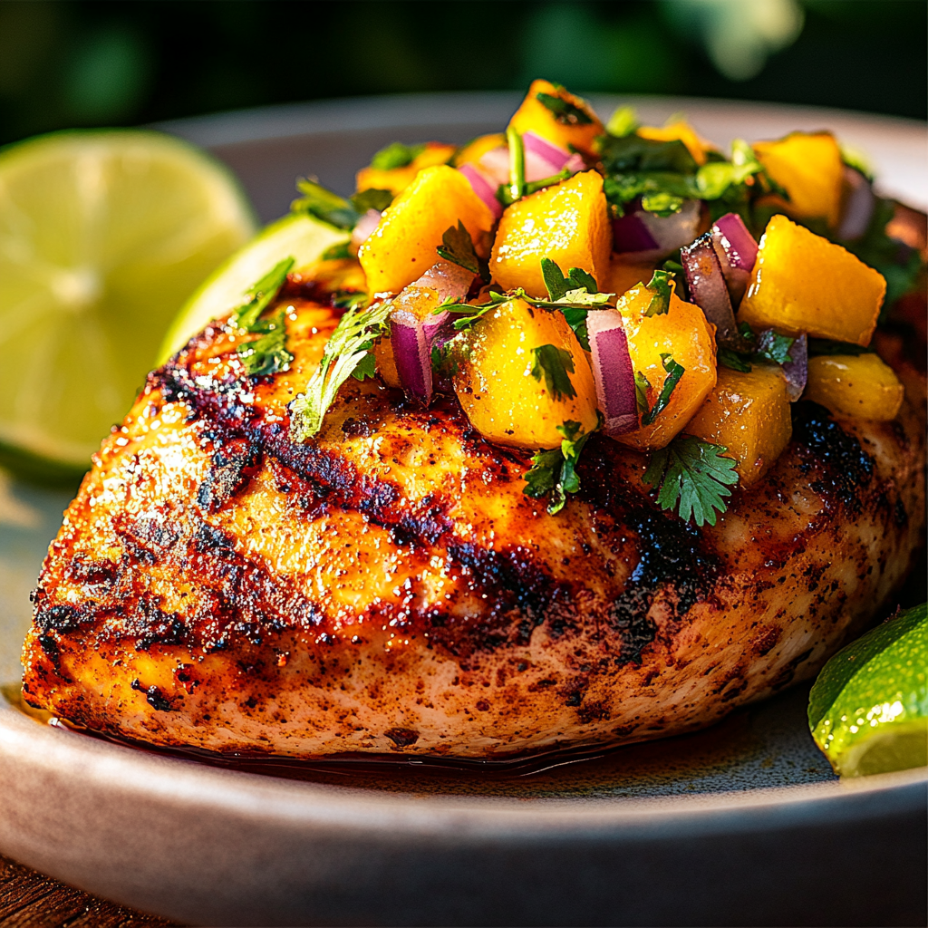 caramelized maple lime grilled chicken