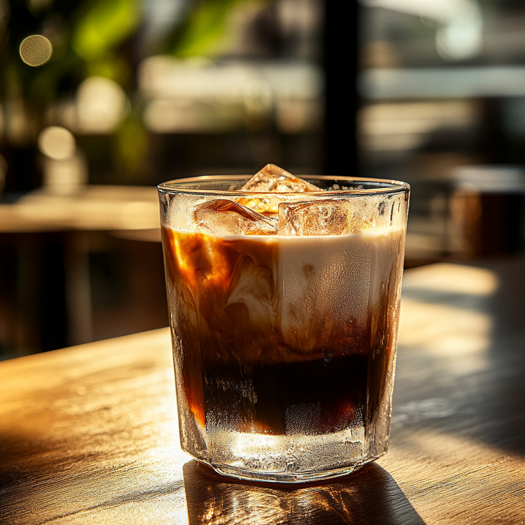 iced vanilla latte