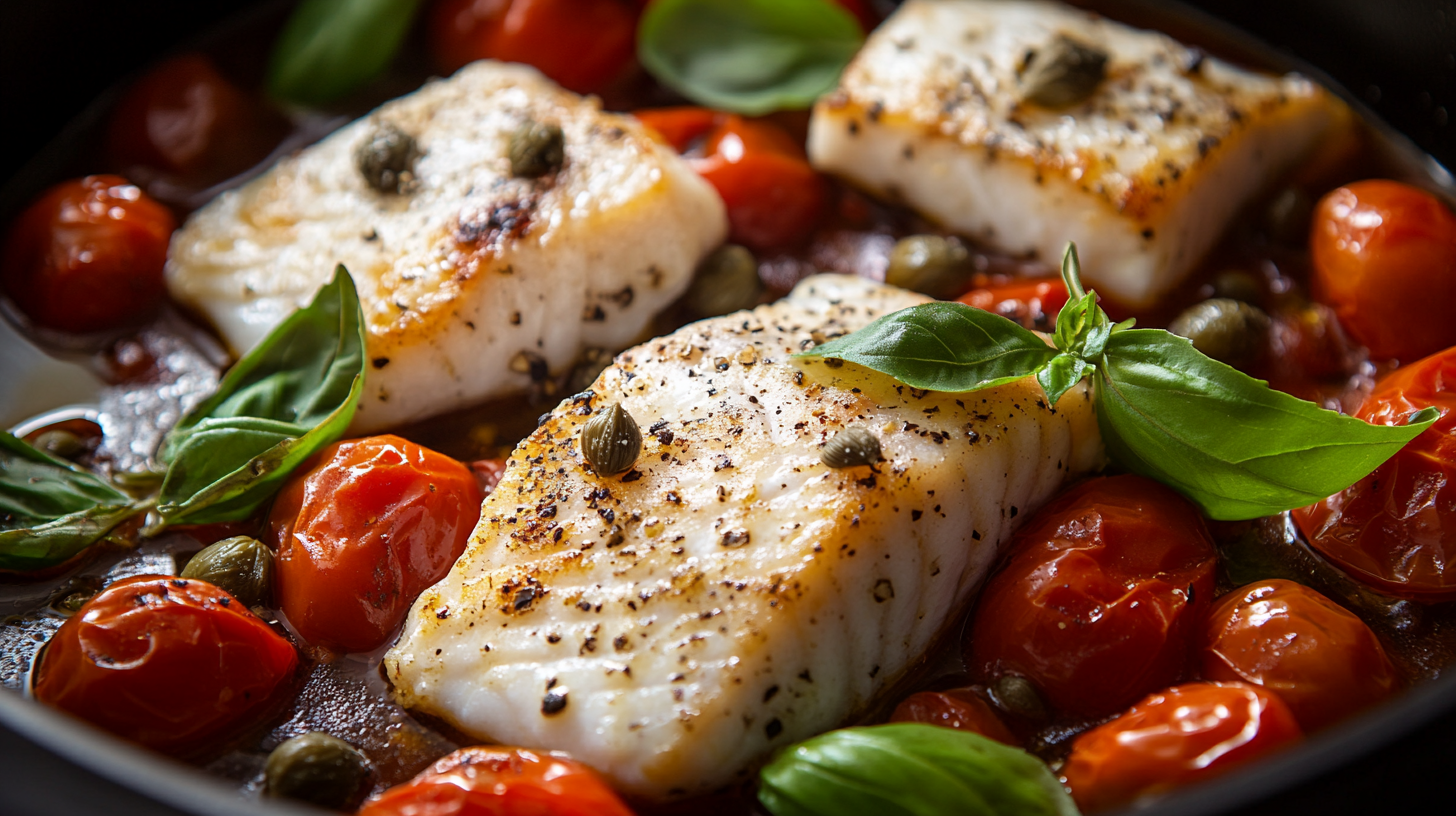 italian baked sea bass in crazy water