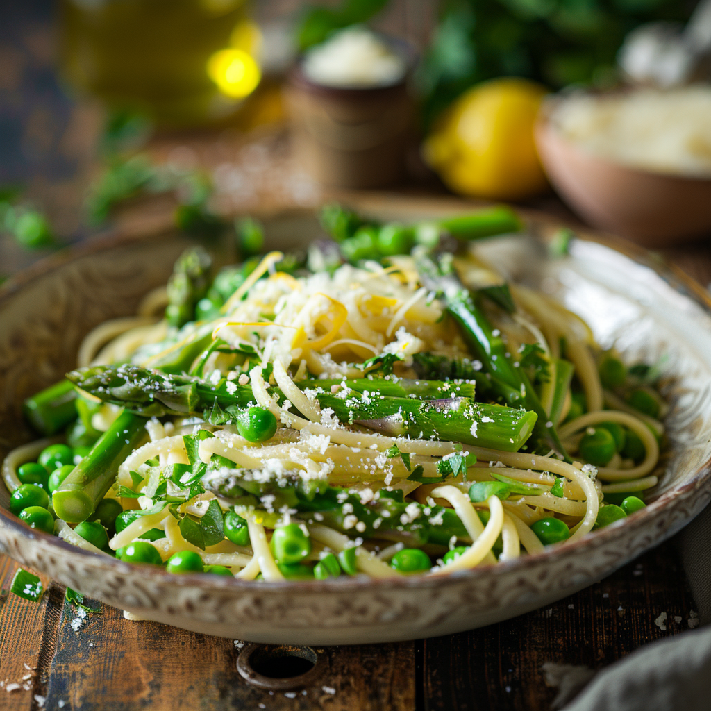 Lemon Butter Salmon with Spring Vegetables