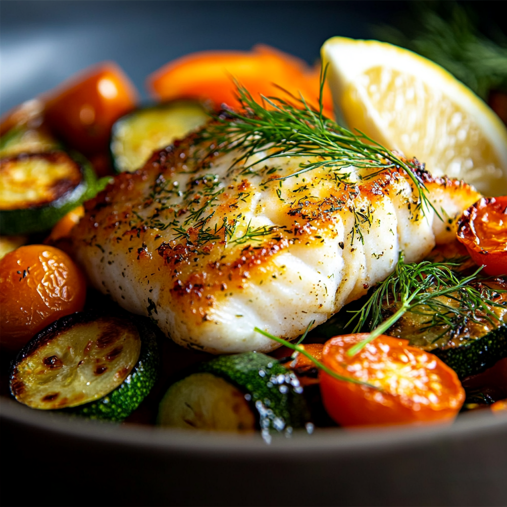 zesty lemon dill baked cod