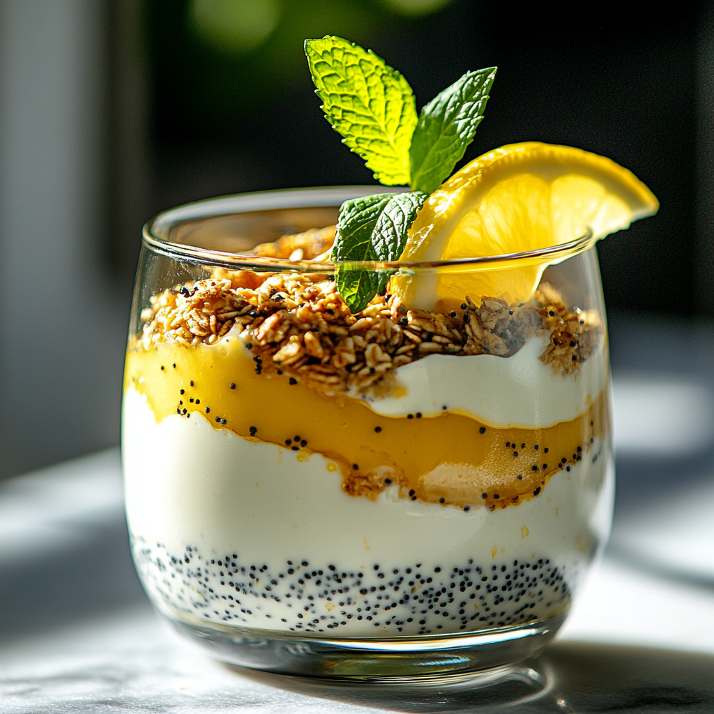 lemon poppy seed parfait