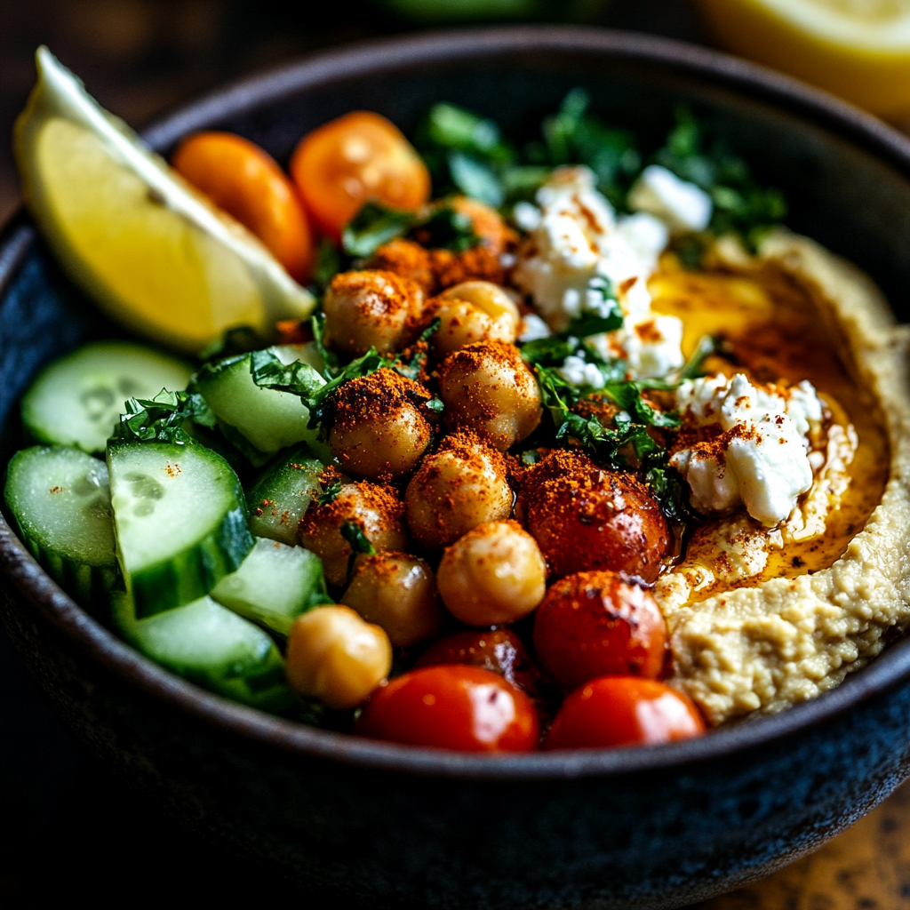 mediterranean chickpea bowl