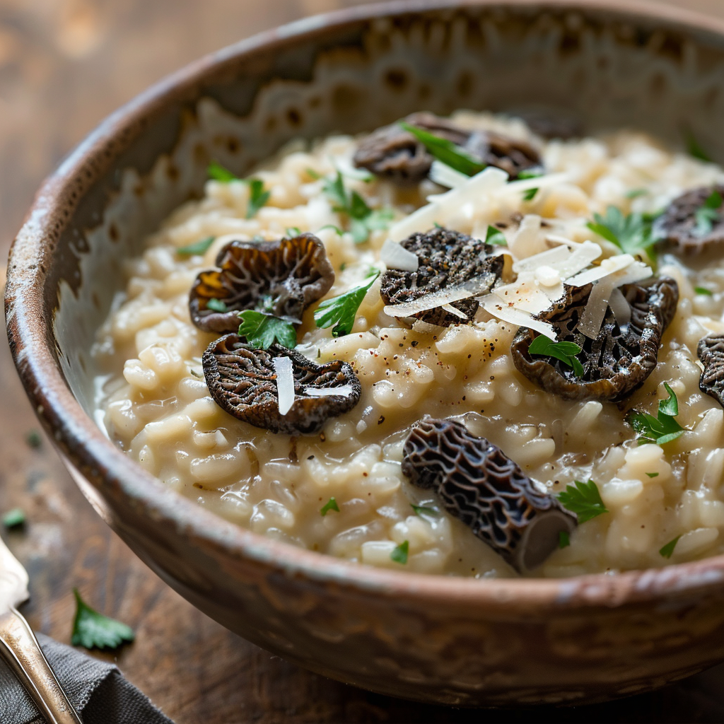 Spring Morel Mushroom Risotto