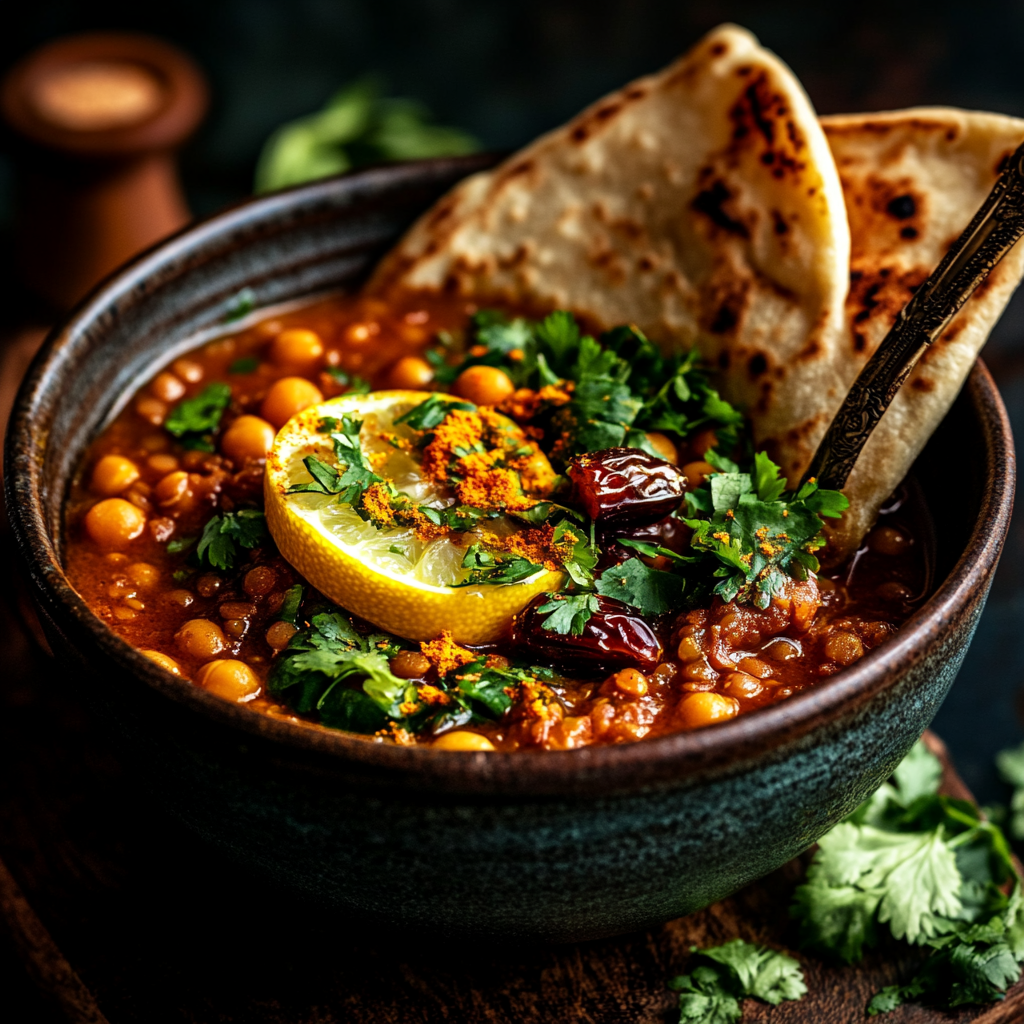 spiced moroccan sunset soup