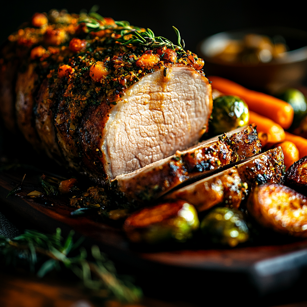 pork loin veggie feast