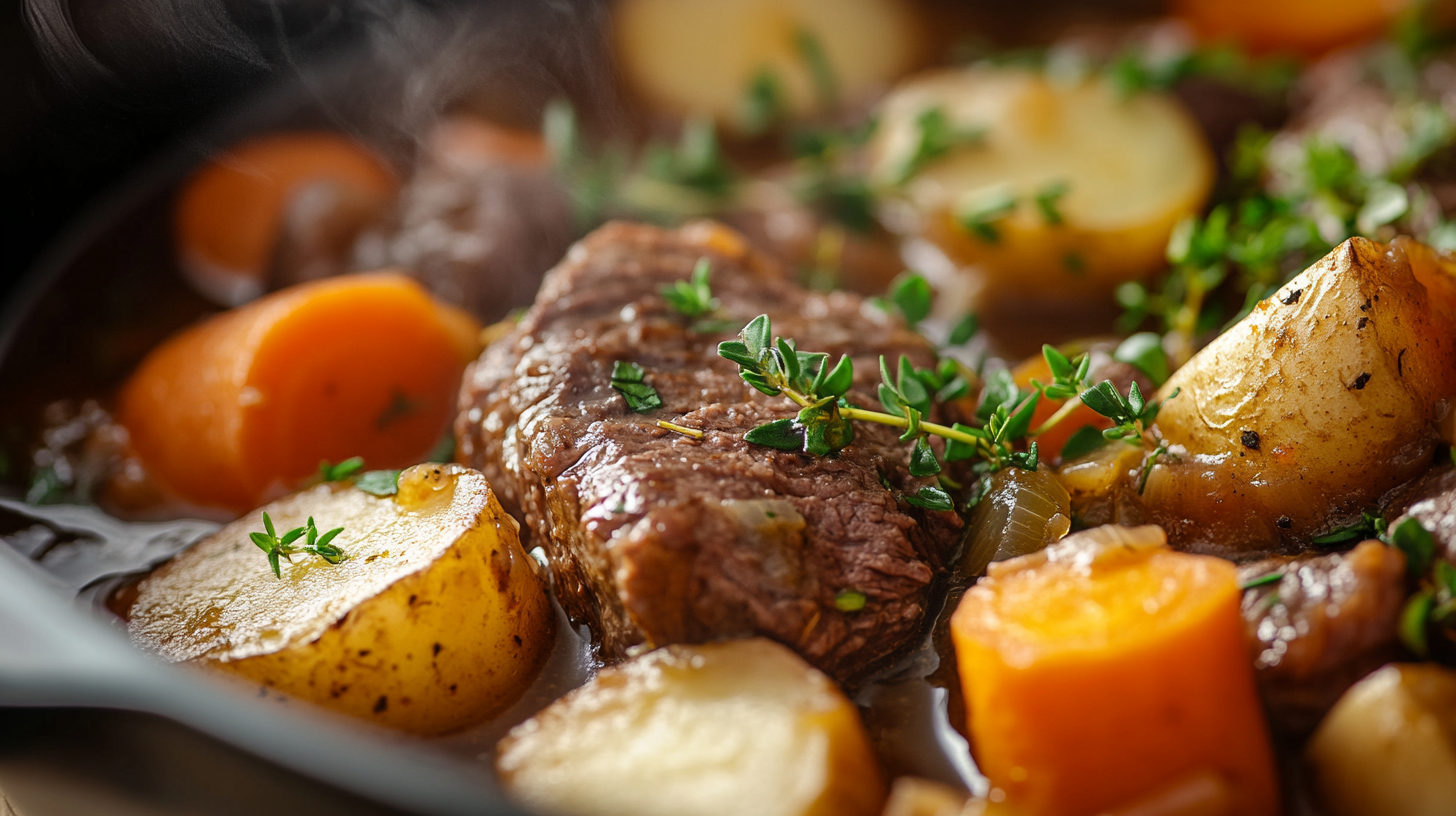 autumn root vegetable pot roast