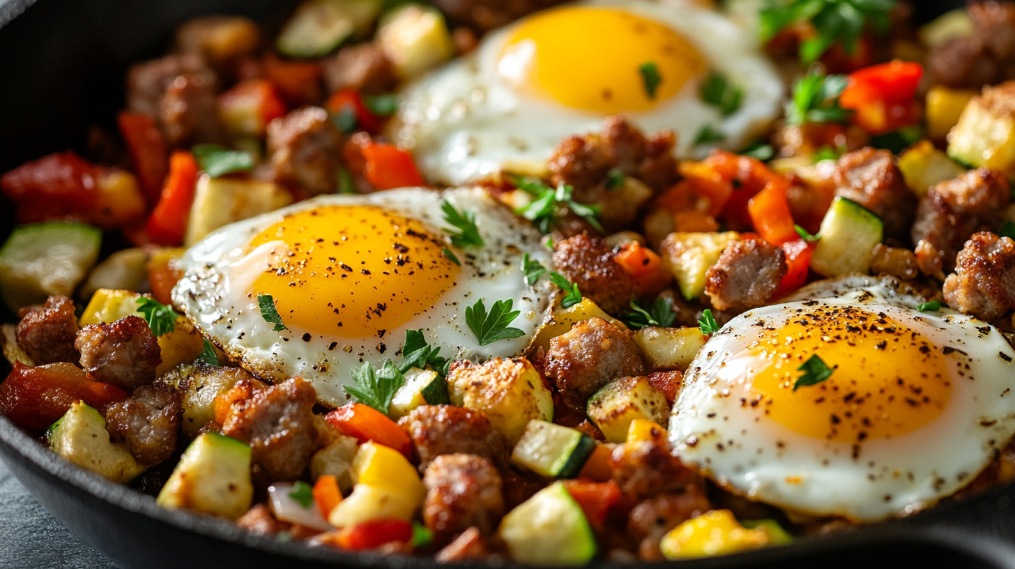 sausage & veggie breakfast hash