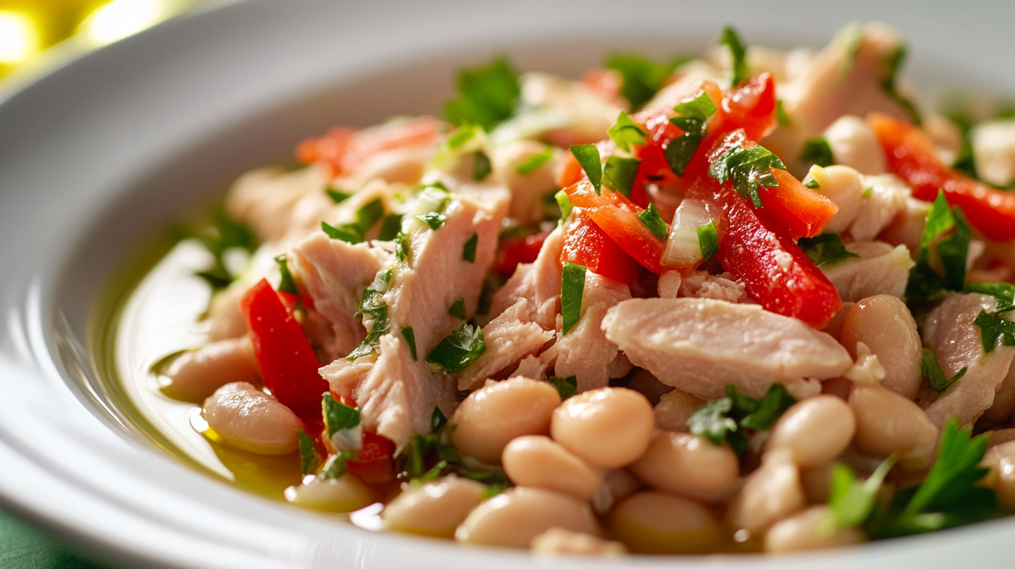 spanish white bean & tuna salad