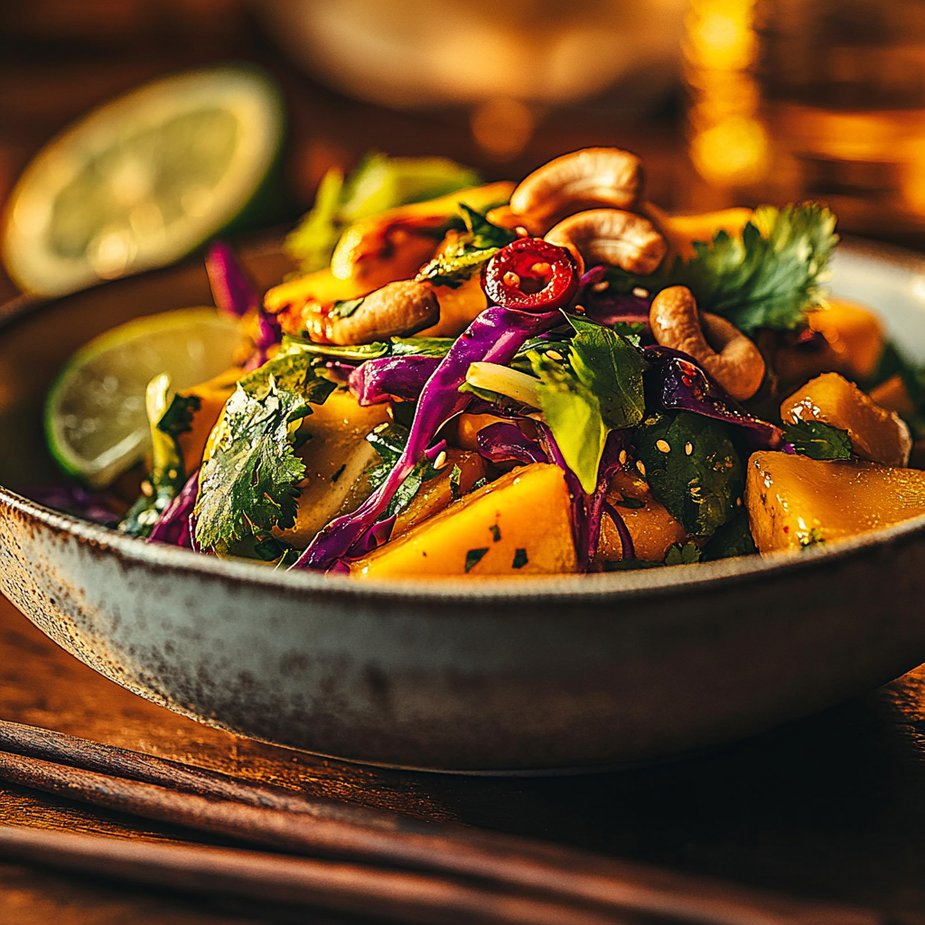 zesty thai mango salad