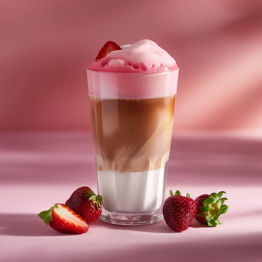 Strawberry Cold Foam Latte
