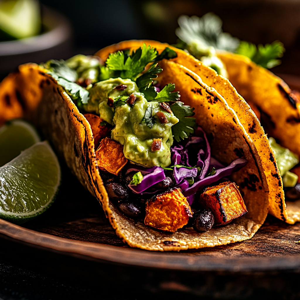 sweet potato black bean tacos