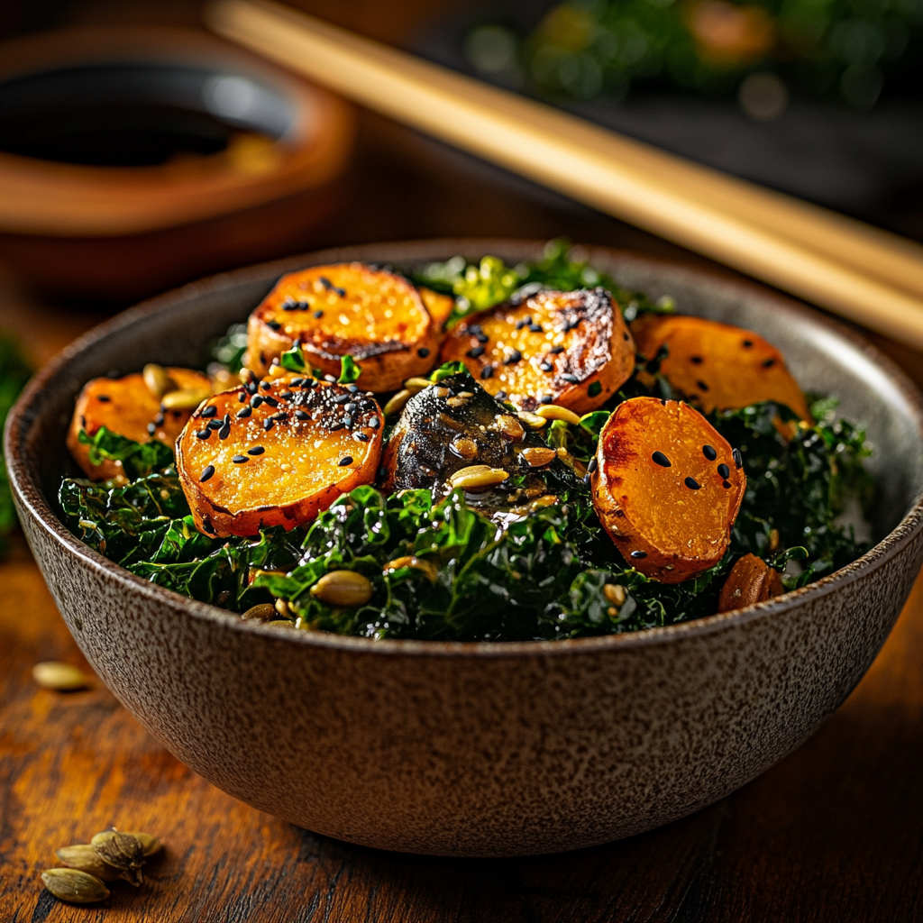 sweet potato & kale power salad