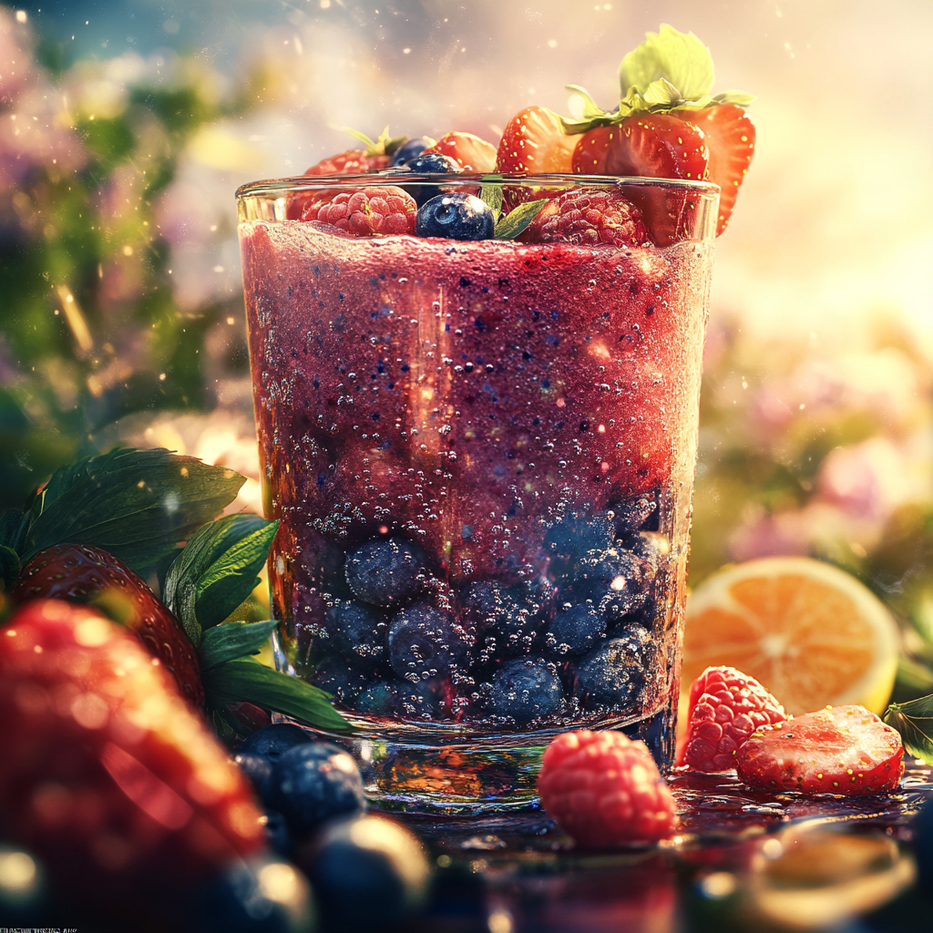 triple berry smoothie