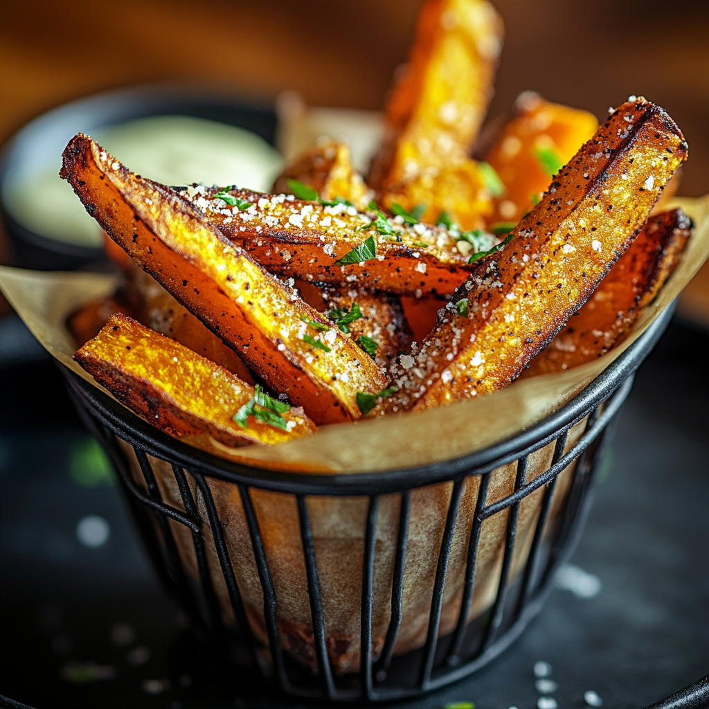 truffle sweet potato crisps