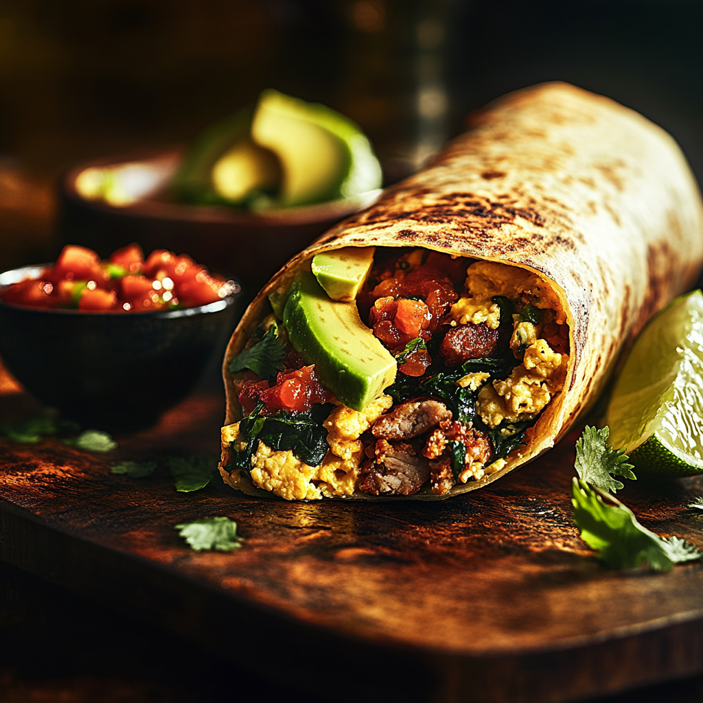 sunrise turkey sausage burrito